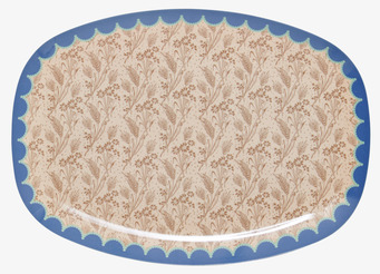 Tallrik Flower Field Print från Rice med blomsterdesign