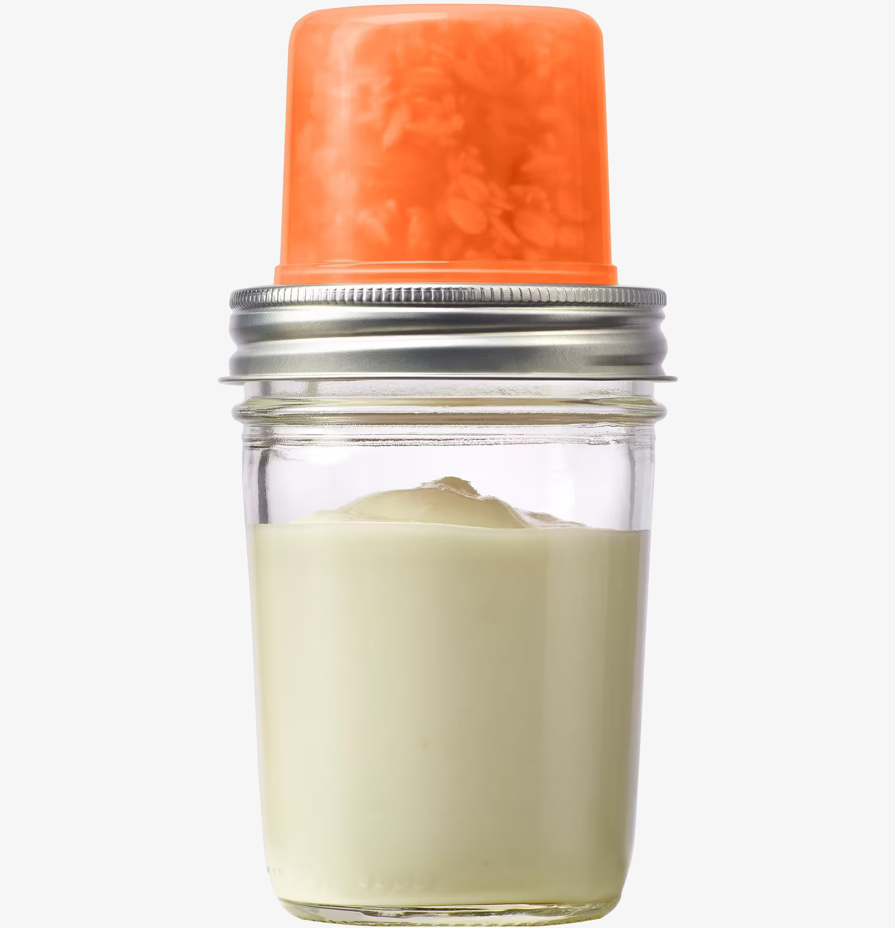 Ball Mason Jar Regular Mouth Snack Pack Lid med havregryn