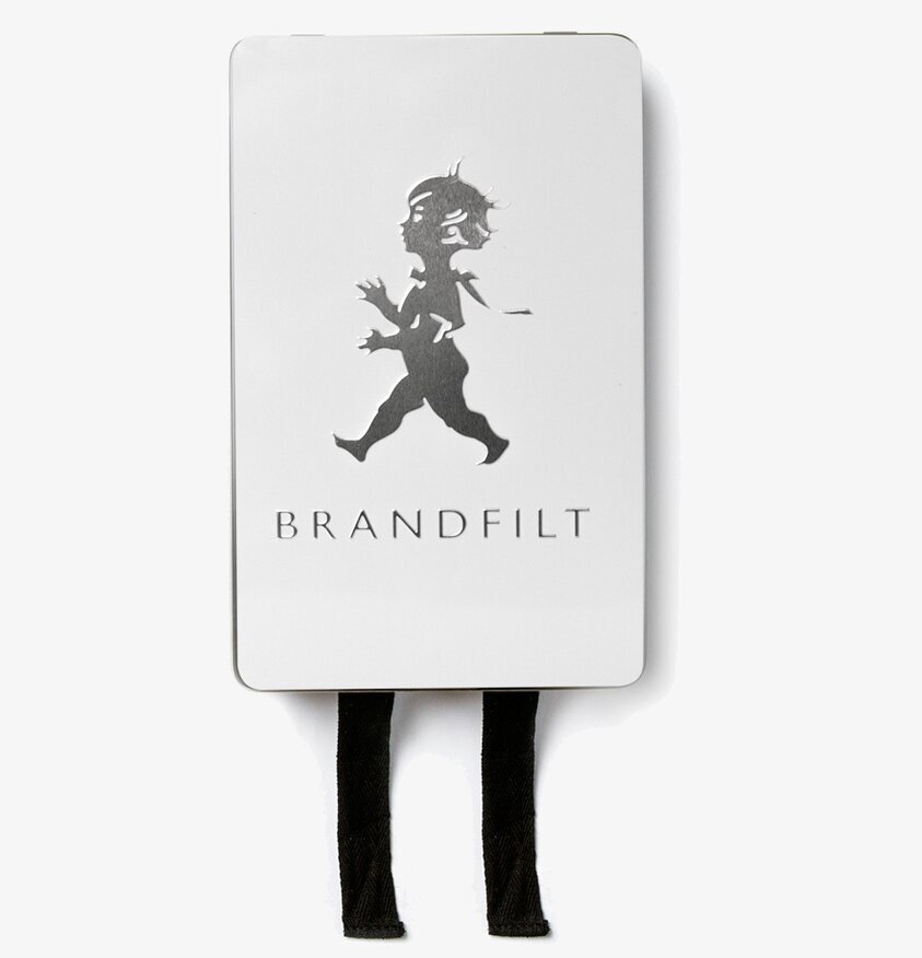 Brandfilt Vit från Solstickan med minimalistisk design