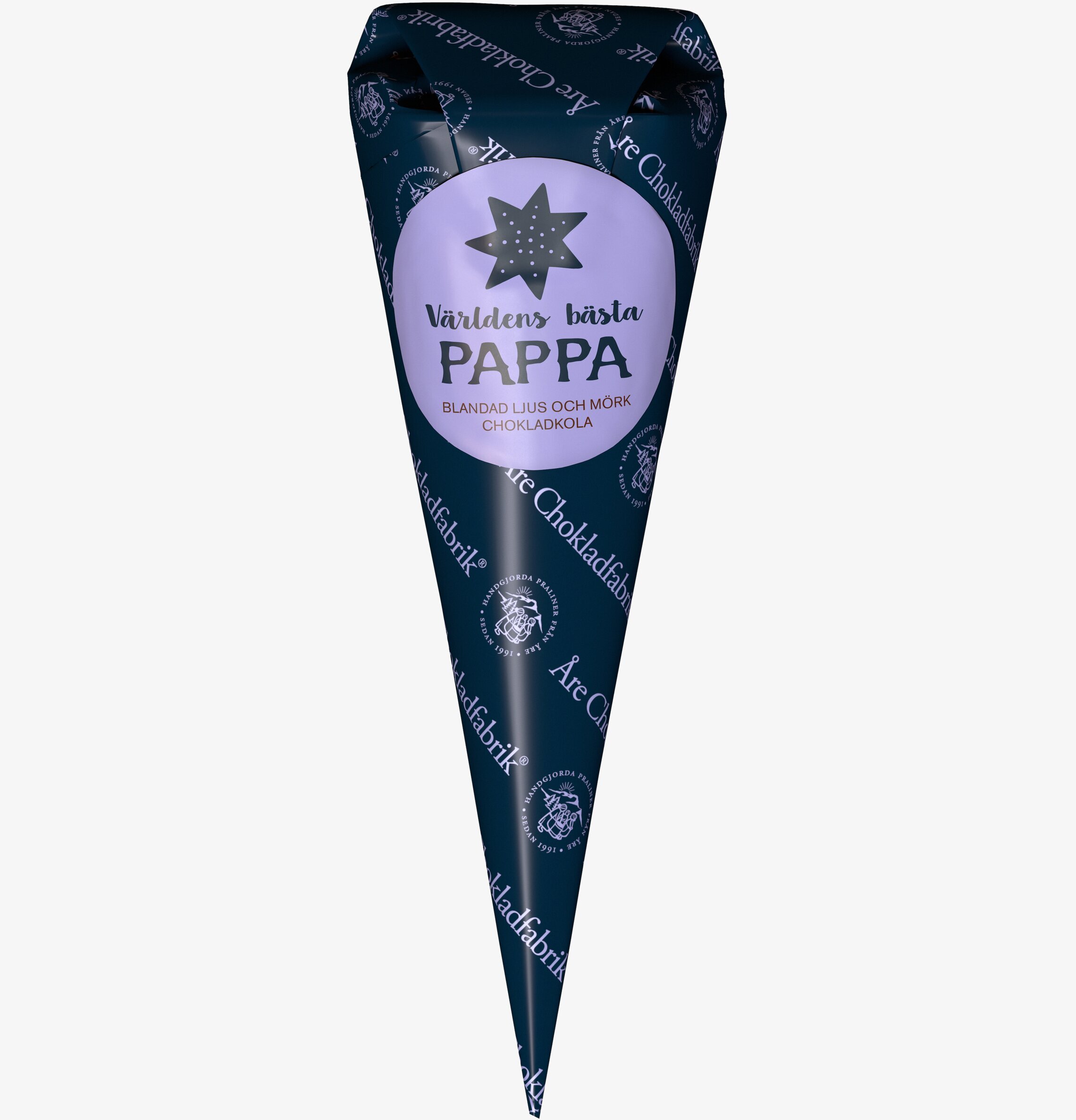 Världens Bästa Pappa från Åre Chokladfabrik, konformad