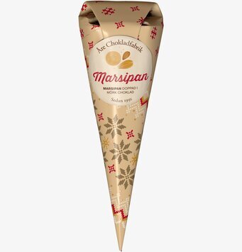Åre Chokladfabrik Marsipan - Chokladstrut i julig förpackning