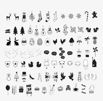 Celebrations Lightbox Symbols från A Little Lovely Company