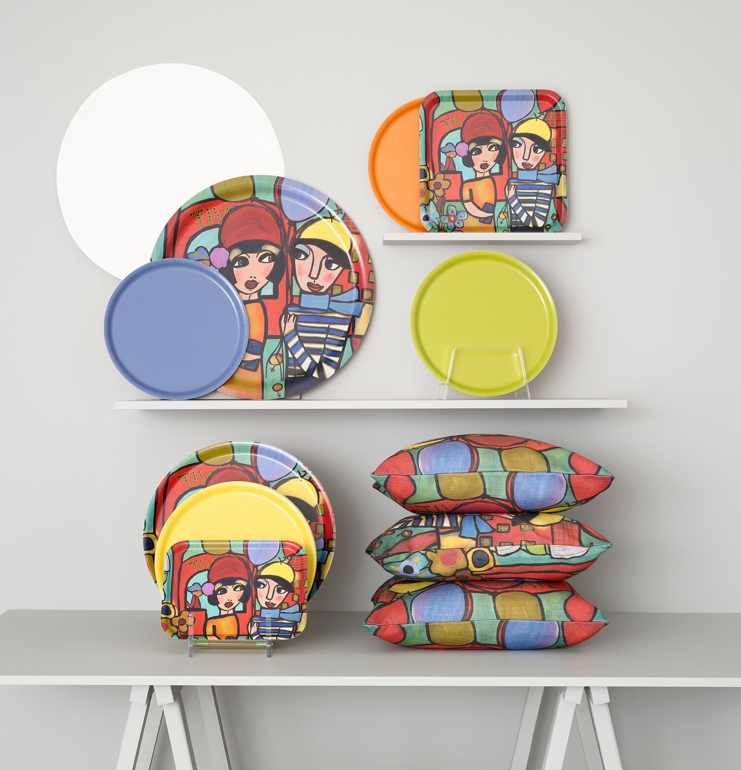 Signerad Bricka Innan Kyssen från Dixie i färgstarkt motiv