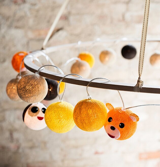 Boll Kanin Blå - Vasanthi, färgglada bollar med djuransikten