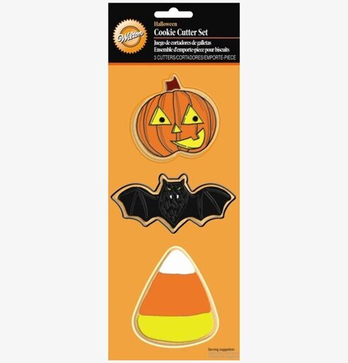 Kakformar Läskigheter från Wilton med halloweenmotiv