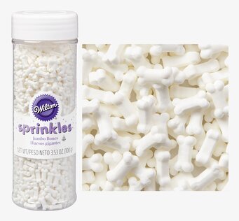 Wilton Strössel Hundben i genomskinlig burk med vitt lock