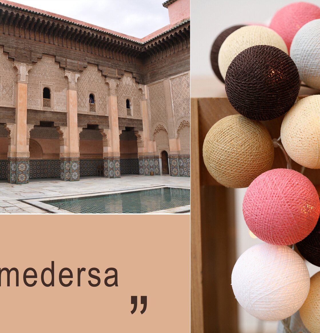 Ljusslinga Medersa 20 från Happy Lights med färgglada bollar