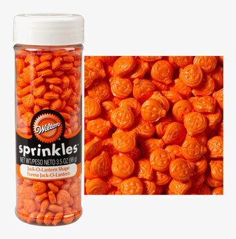 Strössel Pumpor från Wilton i en genomskinlig plastburk