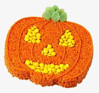 Tårt-/kakform Jack-o-lantern från Wilton med färdig tårta