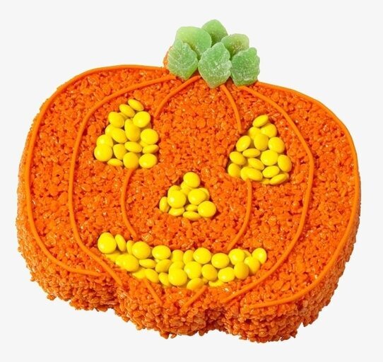 Tårt-/kakform Jack-o-lantern från Wilton med färdig tårta