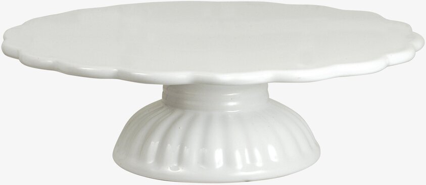 Tårtfat Mynte Pure White från IB Laursen i keramik