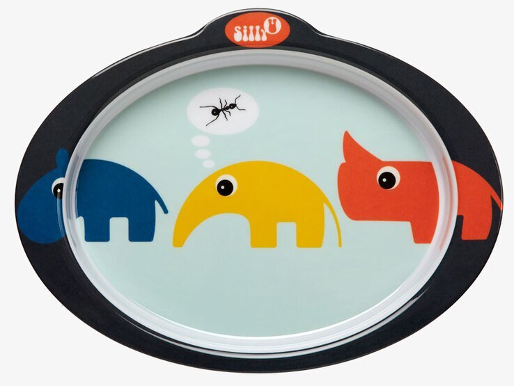 Zoopreme Tallrik Anti-Slip Blå från Silly U / Done by Deer
