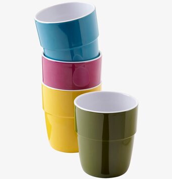 Forest Yummy Mugg Rosa från Silly U / Done by Deer i stapel