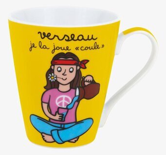 Mugg Vattuman från Derriére la porte med färgglad design