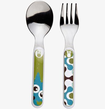 Forest Bestickset Blå från Silly U / Done by Deer för barn