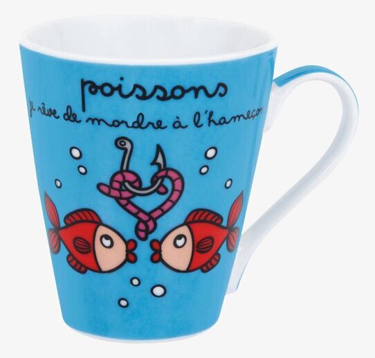 Mugg Fisk från Derriére la porte med lekfull fiskdesign