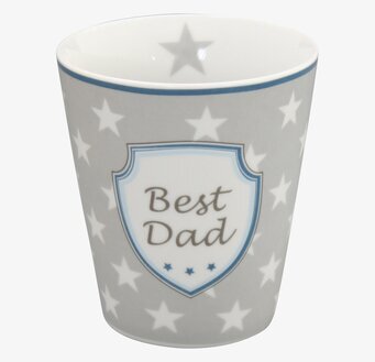 Happy Mugs - Best Dad från Krasilnikoff med stjärnmönster