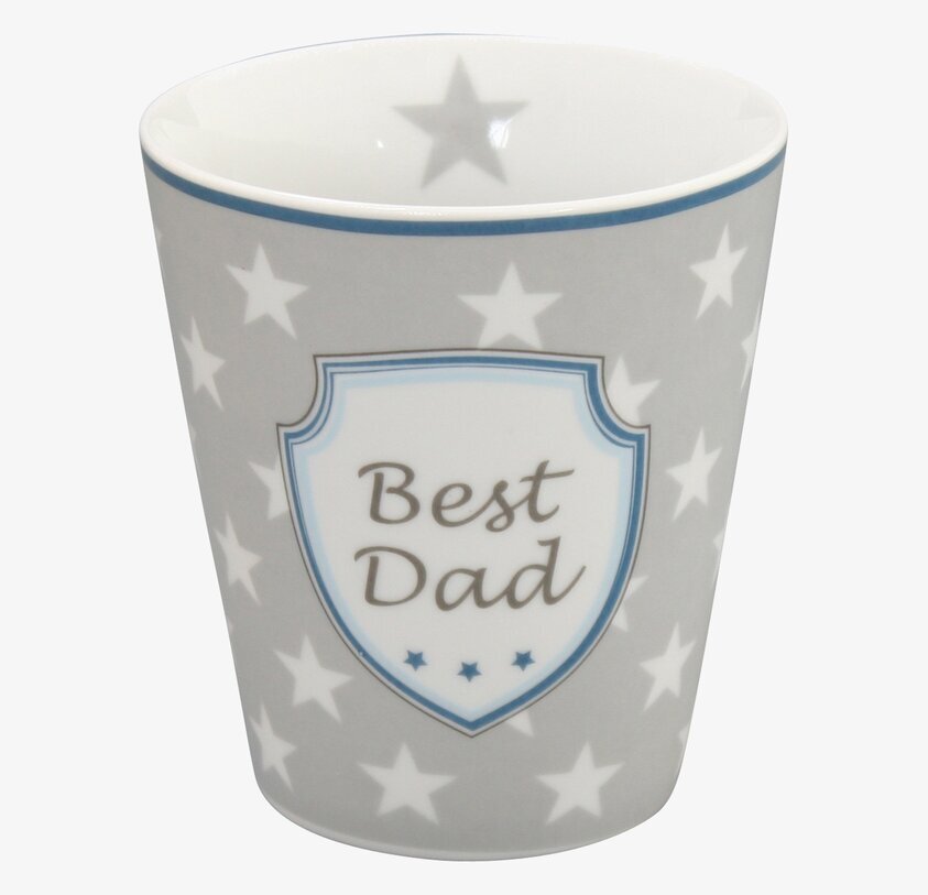 Happy Mugs - Best Dad från Krasilnikoff med stjärnmönster