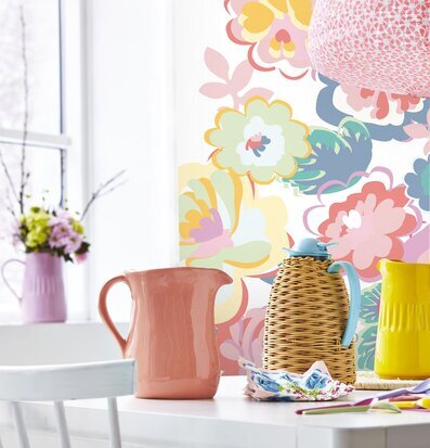 Tapet English Country Floral Off-White från Rice i kök