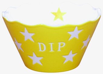 Happy Stars - Dip Gul från Krasilnikoff med stjärnmotiv