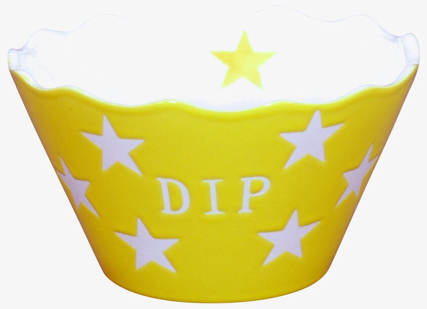 Happy Stars - Dip Gul från Krasilnikoff med stjärnmotiv