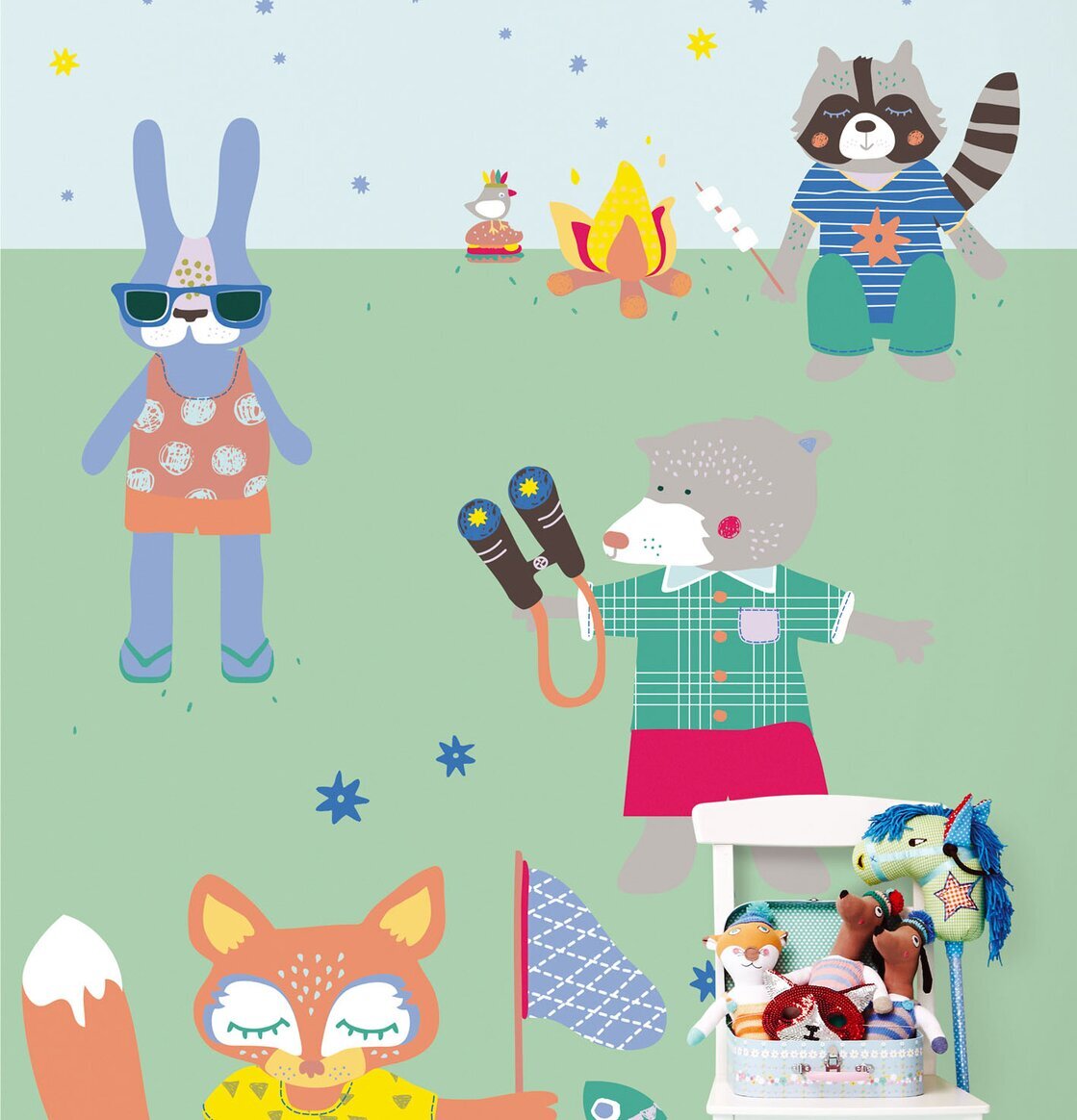 Tapet - Cute Boys Enjoying The Holidays från Rice, barnrum