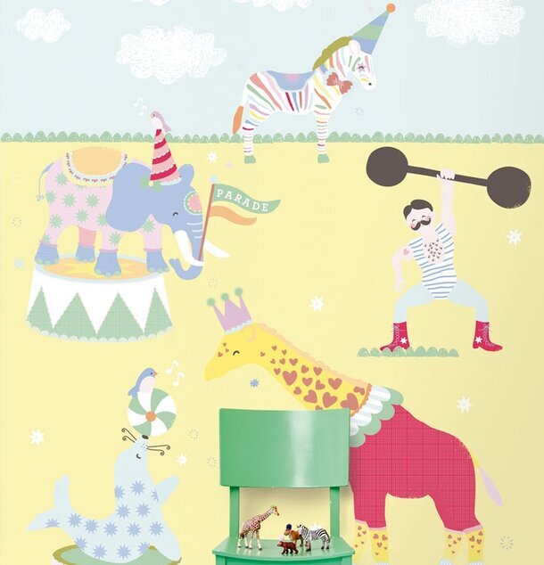 Tapet - The Circus Is In Town från Rice med cirkustema