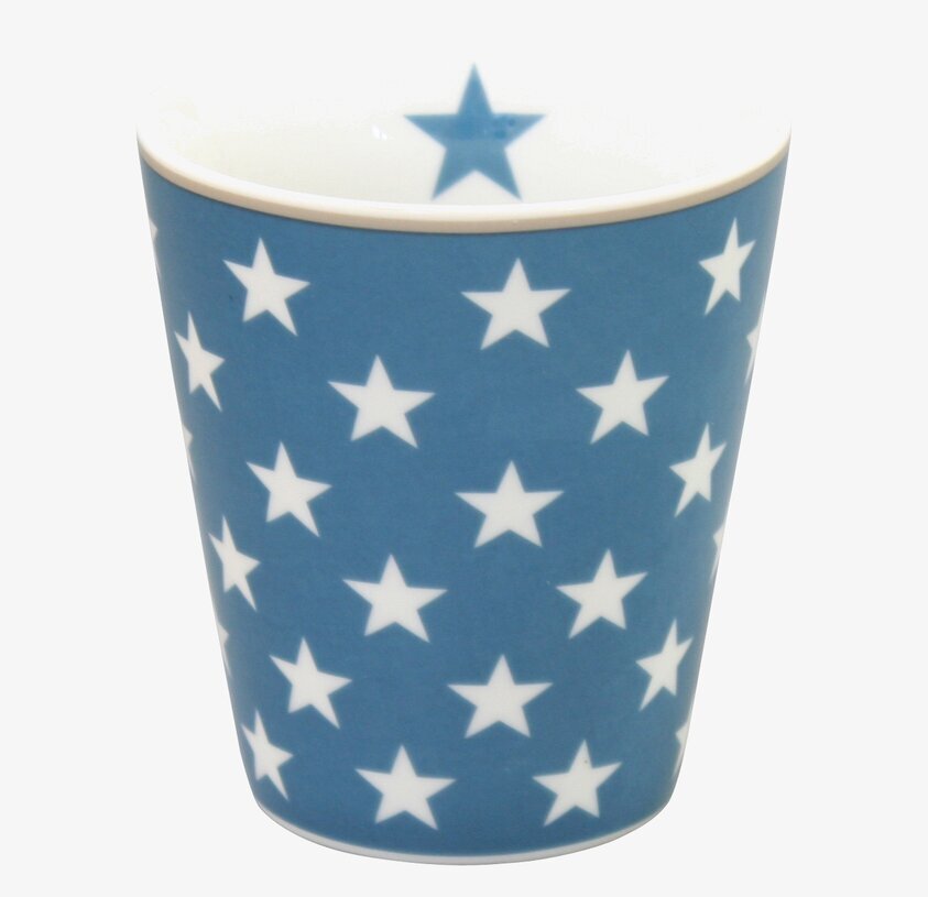 Happy Mugs - Star Mörkblå från Krasilnikoff, stilren mugg