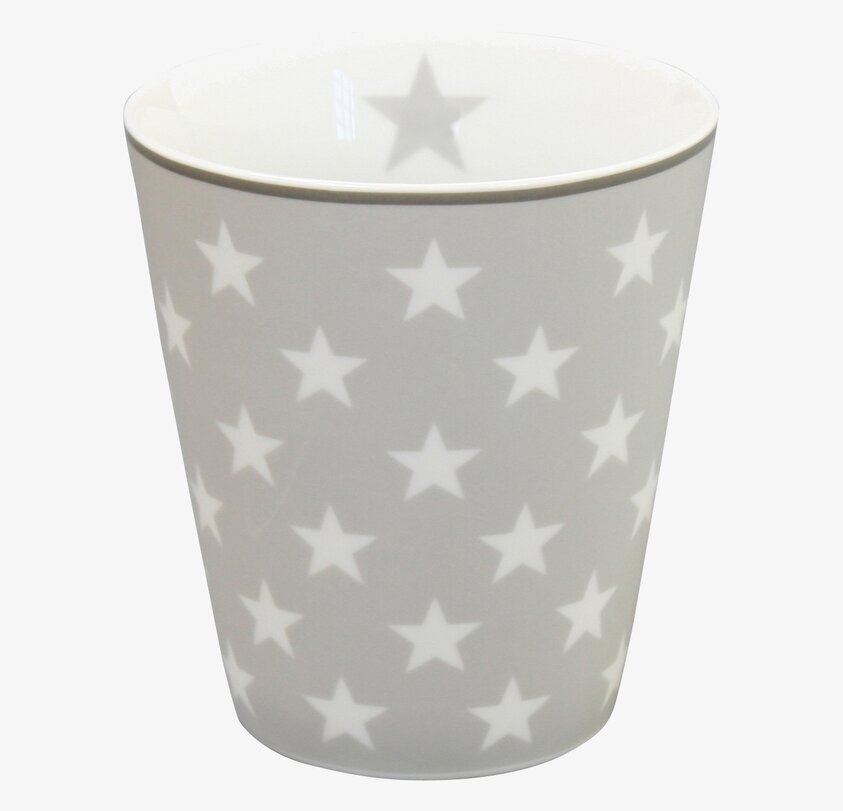 Happy Mugs - Star Ljusgrå från Krasilnikoff på köksbänk