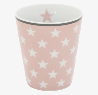 Happy Mugs - Star Rosa från Krasilnikoff med rosa stjärnor