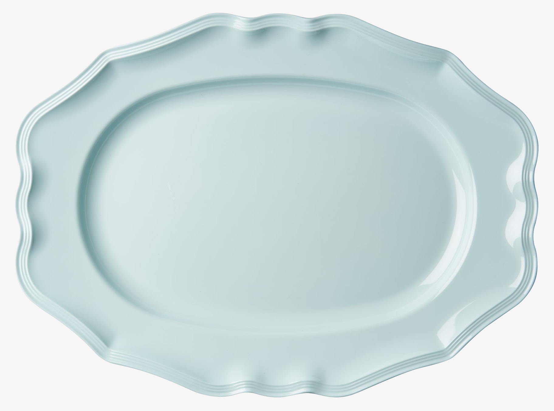 Serveringsfat Mint från Rice med elegant vågformad kant