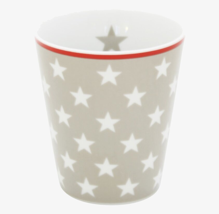 Happy Mugs - Star Beige från Krasilnikoff med stjärnmönster