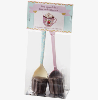 Melaminskedar, Mörk Choklad från Rice i pastellfärger