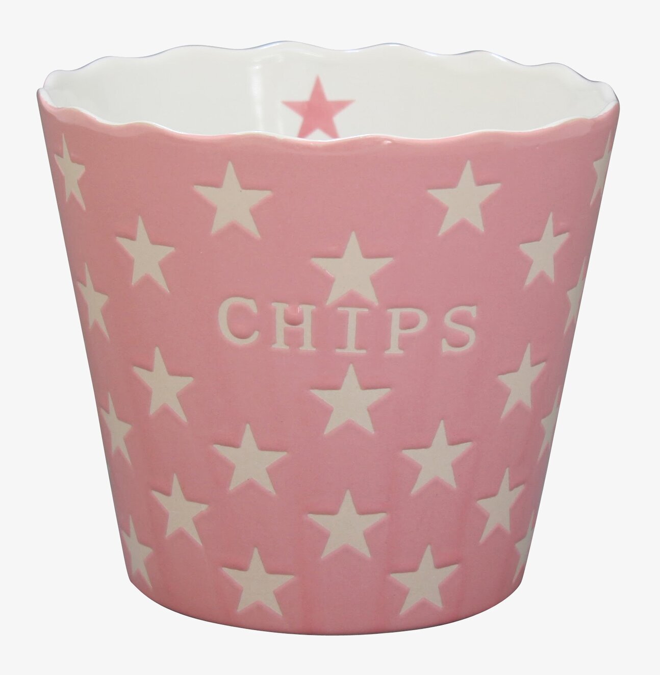 Happy Stars - Chips Rosa från Krasilnikoff i rosa och vitt