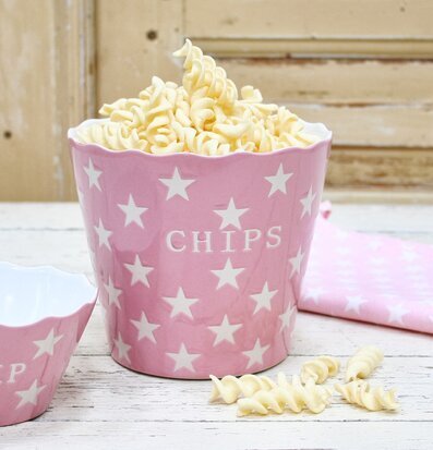 Happy Stars - Dip Rosa från Krasilnikoff, två rosa skålar