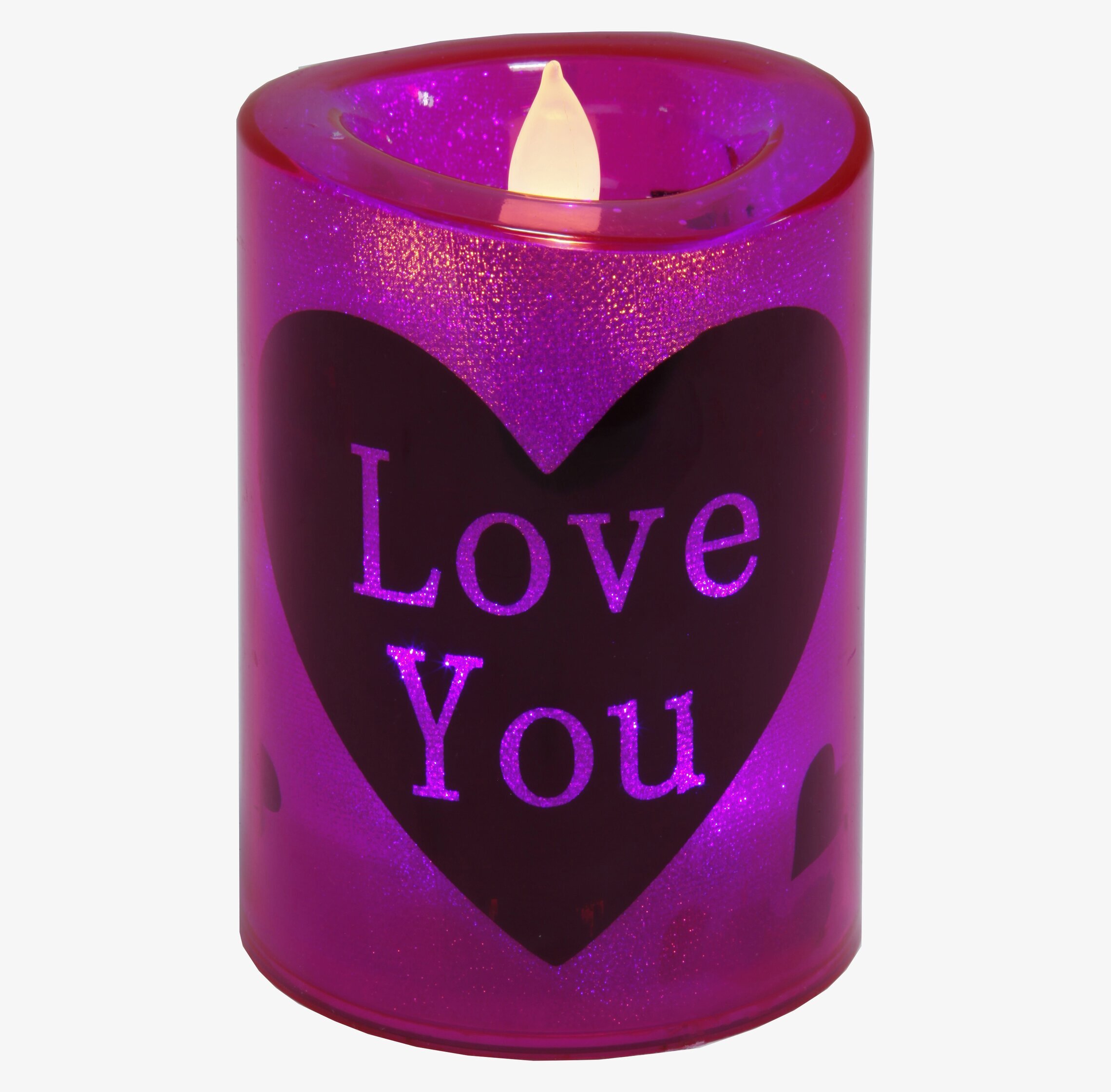 LED-ljus Love You från Star Trading på vit bakgrund