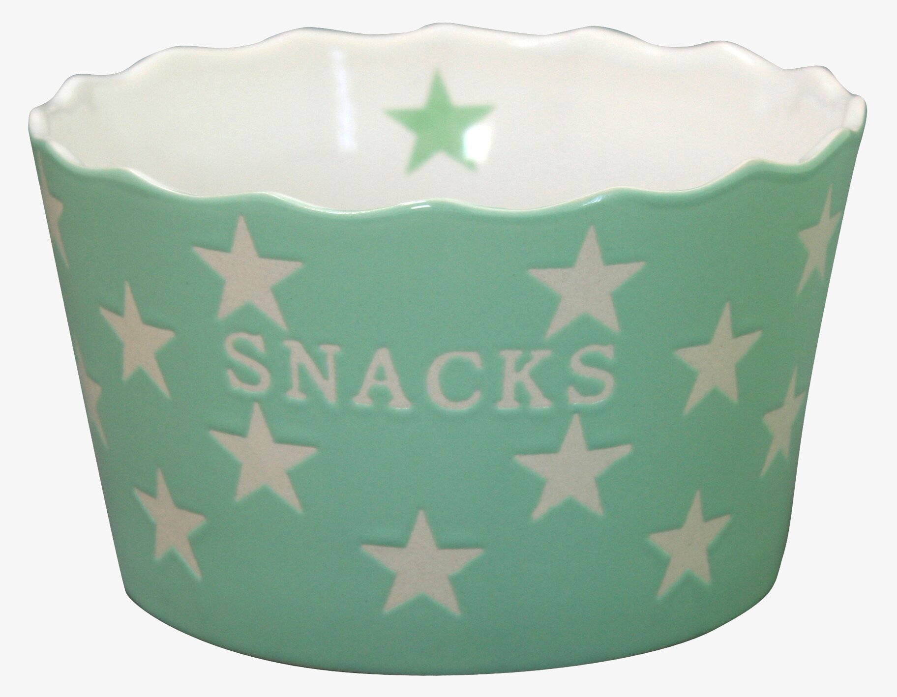 Happy Stars - Snacks Mintgrön skål från Krasilnikoff