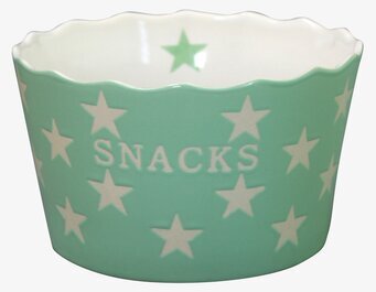 Happy Stars - Snacks Mintgrön skål från Krasilnikoff