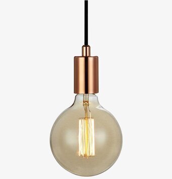 Sky Pendel Koppar från Markslöjd med kopparfärgad sockel