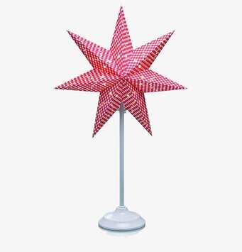 Bordsstjärna Gulli 66 cm från Markslöjd på vit metallfot