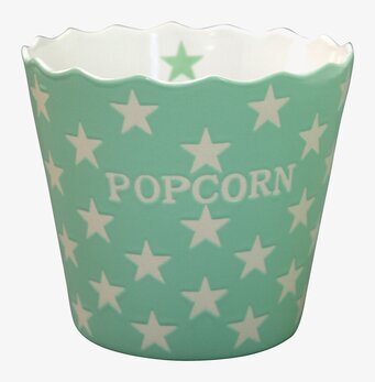 Happy Stars - Popcorn Mintgrön från Krasilnikoff, vågig kant