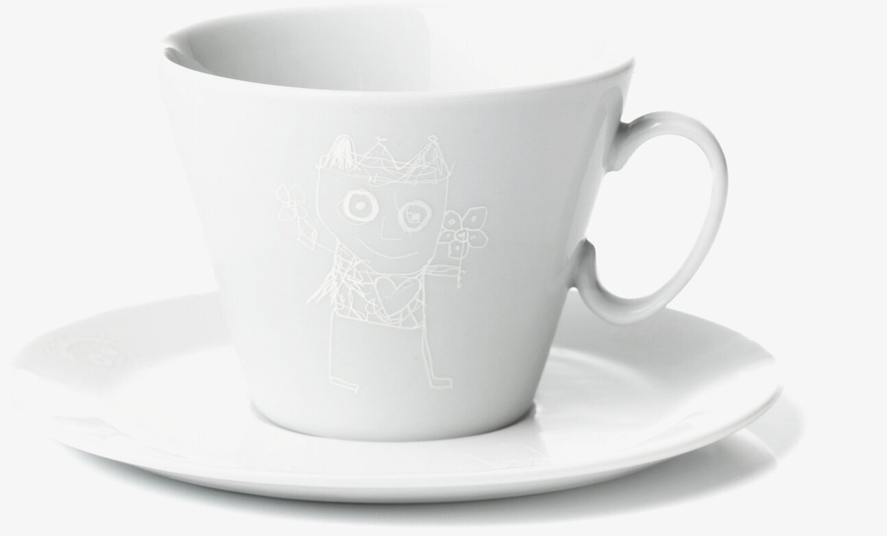 Espressokopp Med Fat Pure Friends designad av Poul Pava