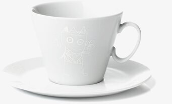 Espressokopp Med Fat Pure Friends designad av Poul Pava