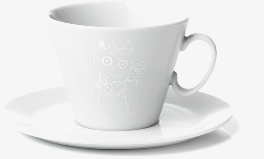 Espressokopp Med Fat Pure Friends designad av Poul Pava