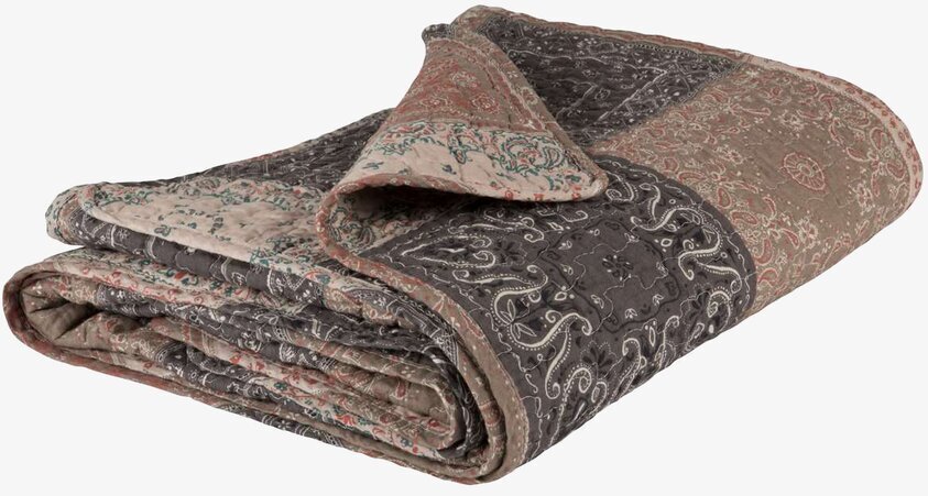 Pläd Patchwork från IB Laursen på neutral bakgrund