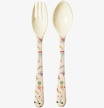 Bestickset Circus Print Pink från Rice med cirkusmotiv
