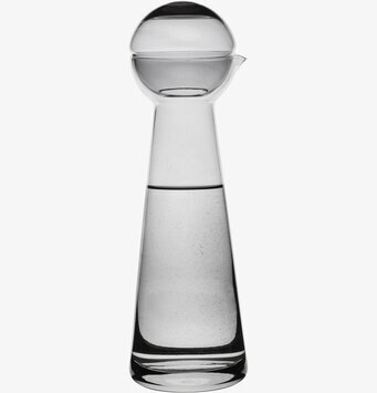 Karaff Birdie Rökgrå från Sagaform på vit bakgrund