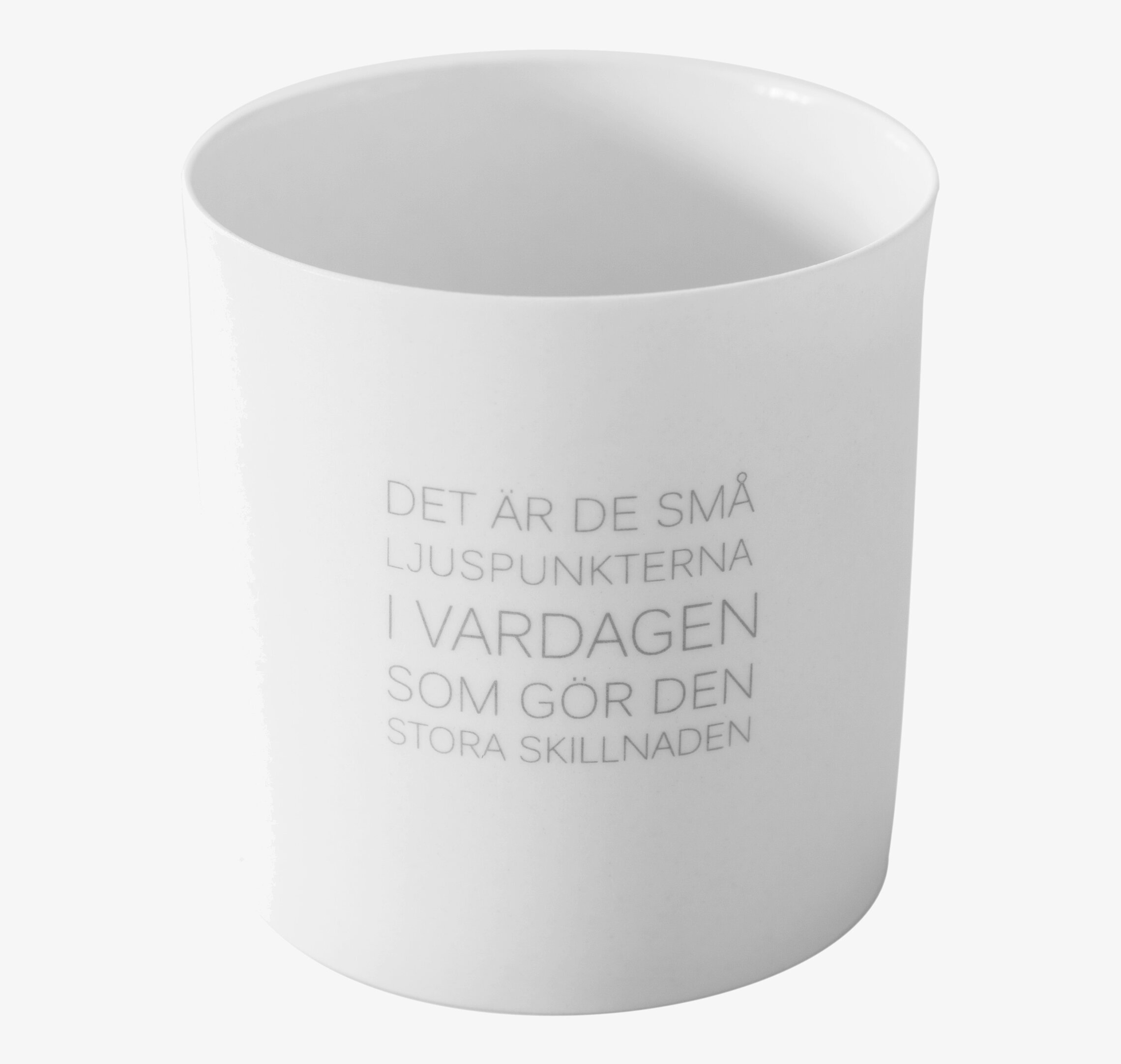 Ljuslykta Ljuspunkter från Ernst i vit, matt keramik