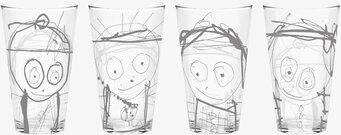 Dricksglas Great Guys 36 cl från Poul Pava med figurer