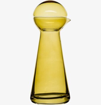 Karaff Birdie Amber från Sagaform i bärnstensfärgat glas